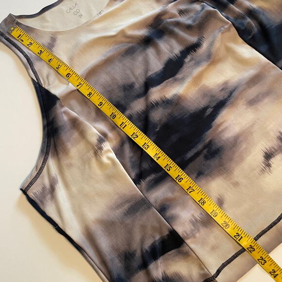 Calia Daybreak Tank Womens Size 2X Ardosia Slate Cropped Workout Top Gym - Picture 10 of 11